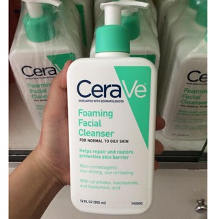 Sẵn Sữa Rửa Mặt Da Dầu Cerave Foaming Facial Cleanser Size 355ml - 473ml