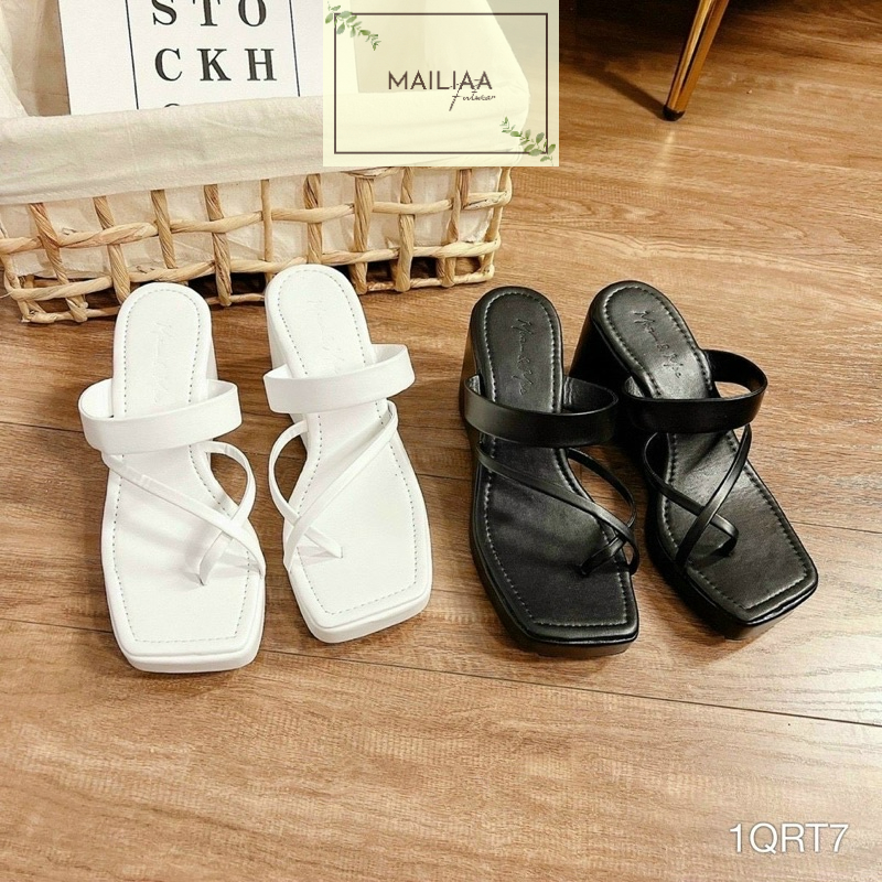 Dép đế xuồng 7 phân MAILIAA mã MOI quai xỏ ngón dễ đi