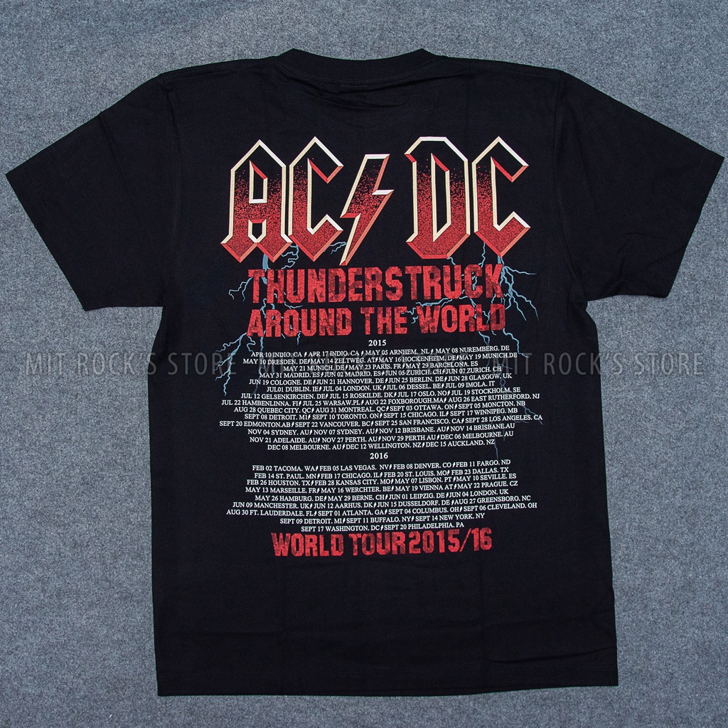 Áo ACDC - Rock band tee - Áo Rock - Size S, M, L, XL, XXL - Áo Thái Lan