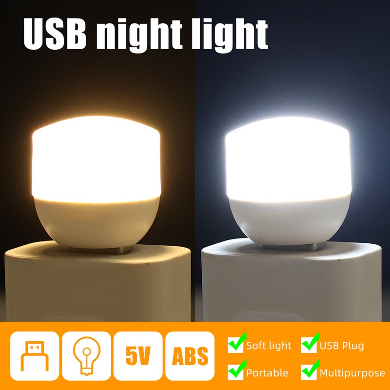 Đèn LED Đọc Sách Bảo Vệ Mắt Hình Tròn Cổng Sạc Usb Gắn Máy Tính Di Động