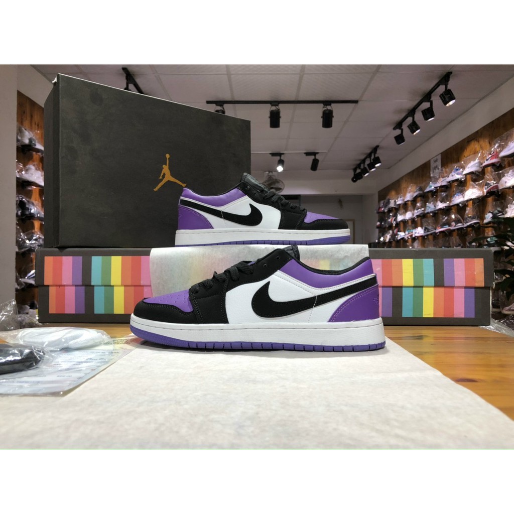 Giày Sneaker màu tím thấp cao cấp. jordan tím. | BigBuy360 - bigbuy360.vn