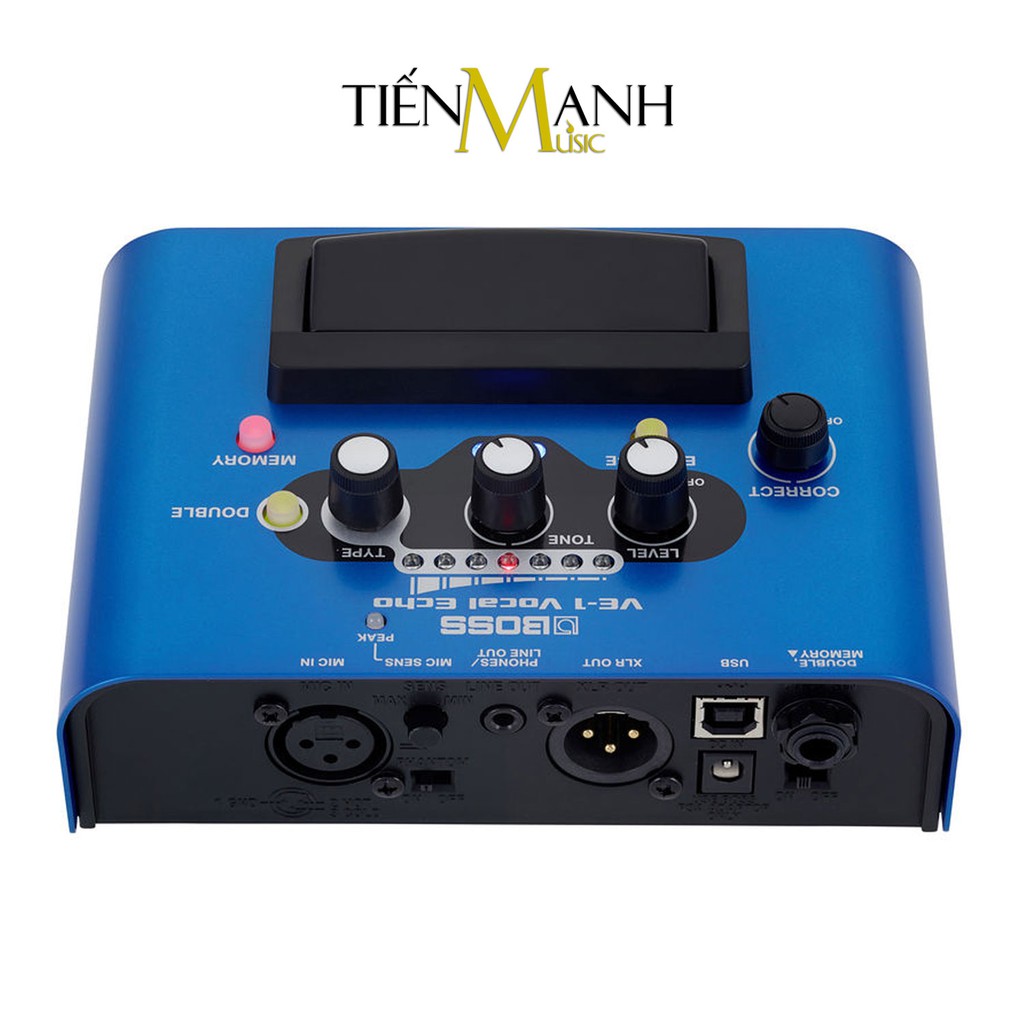 Boss VE-1 Vocal Echo Stompbox Tạo tiếng vang vọng và chỉnh Tone, Giọng cho Ca sỹ - Bàn đạp Phơ Guitar Reverb & Delay VE1