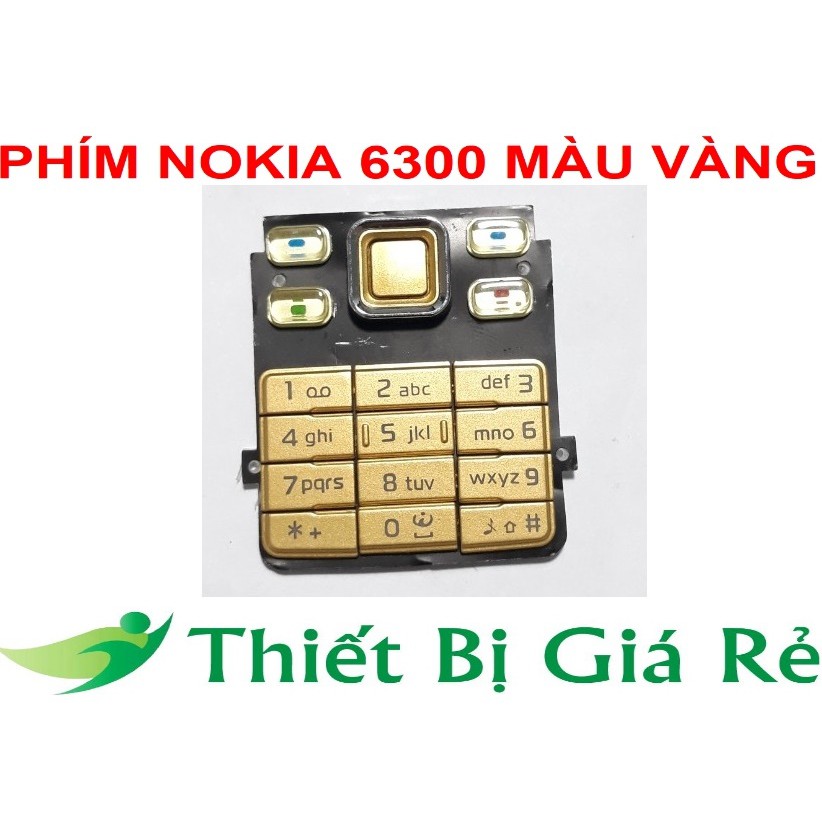 PHÍM NOKIA 6300 MÀU VÀNG