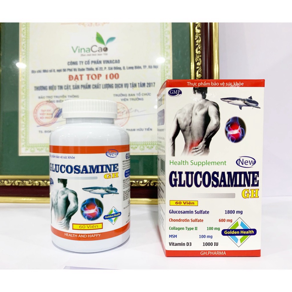 Viên uống uống bổ sung Glucosamine GH hộp 60 viên tốt cho xương khớp