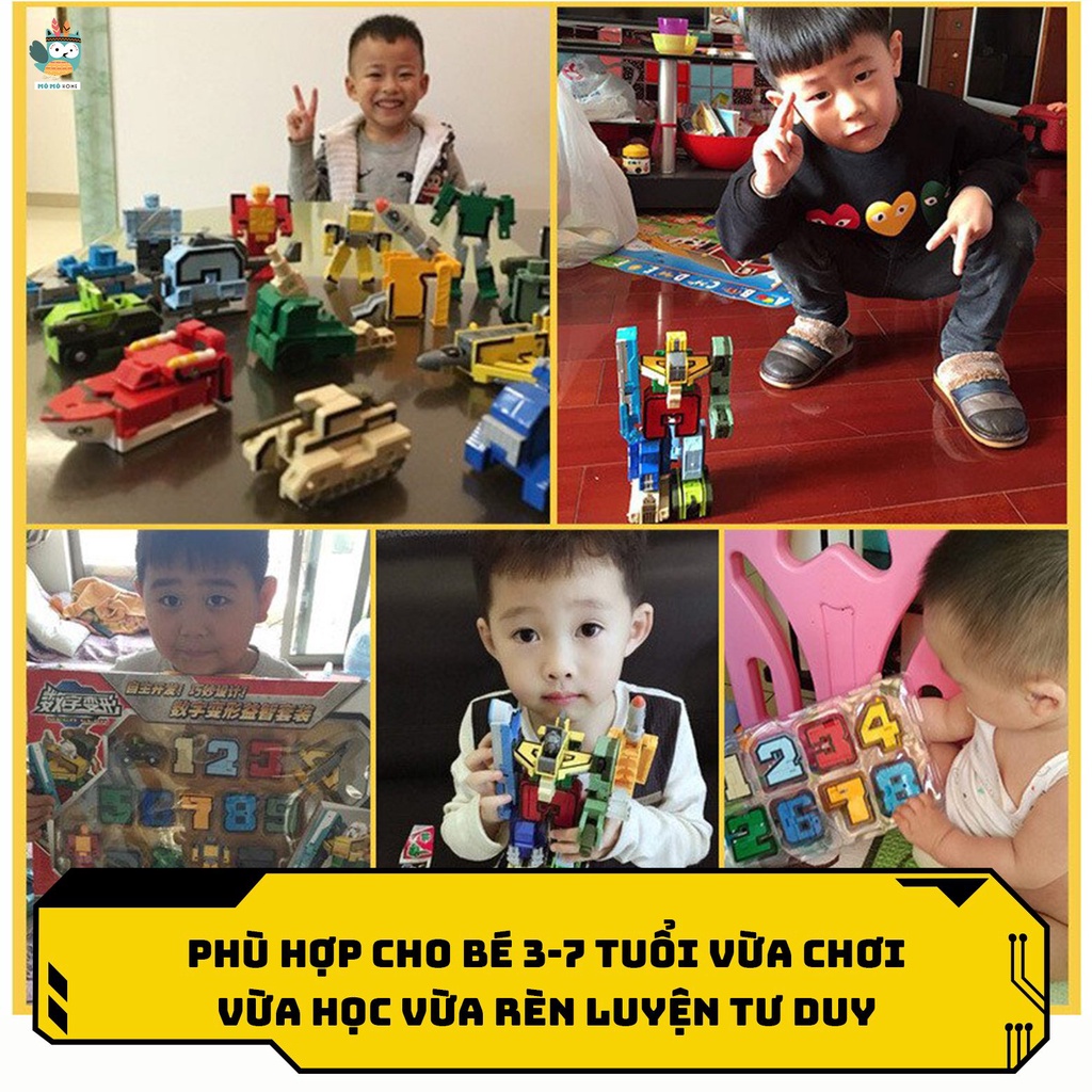 Robot biến hình 15 Con Số và Dấu - Mô Mô home