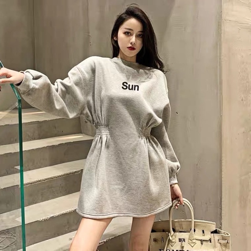 Đầm len Perty cho nữ thiết kế dáng rộng thời trang mùa thu theo phong cách Hàn Quốc mới