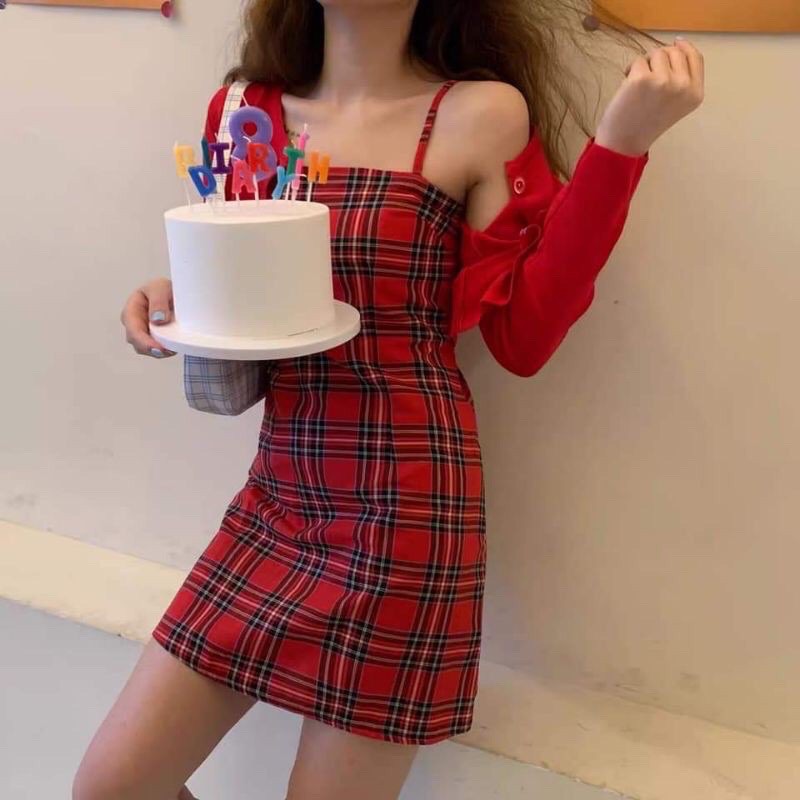 Combo 2m VẢI THô tuytxi CÀ BÔNG CARO KẺ ĐỎ XANH GIÁNG SINH