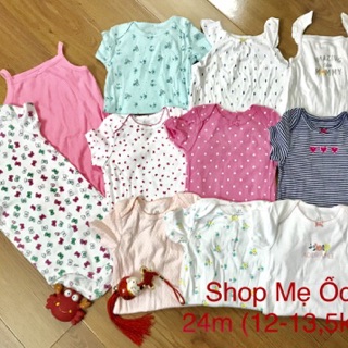 Combo 6 bodysuit cho bé 3-24m