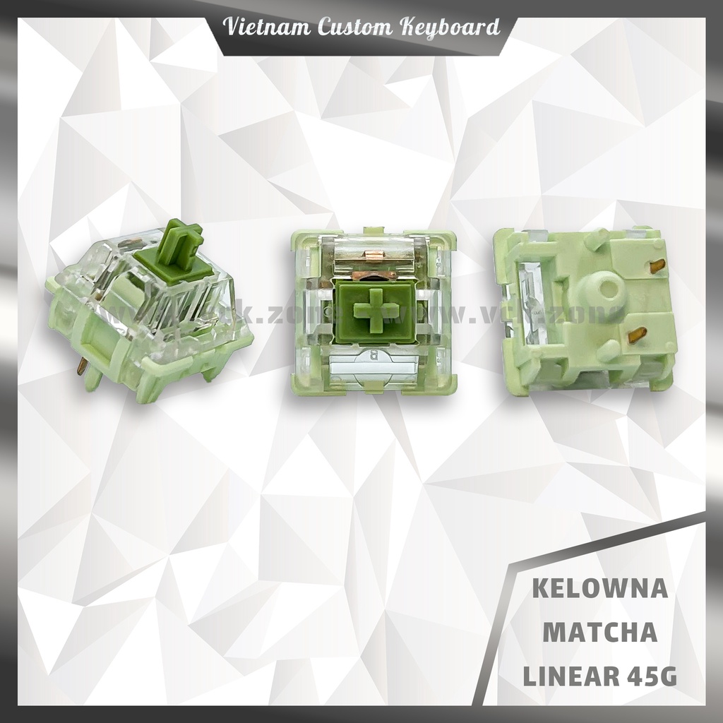 Kelowna Linear Switch Pre-Lubed | Crimson 60g | Lumia Matcha 45g 62g | VCK