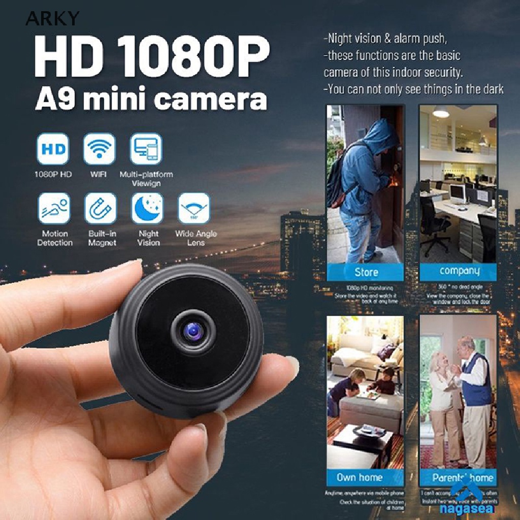 Camera An Ninh A9 ARKY 720P / 1080P Kết Nối Wifi Không Dây
