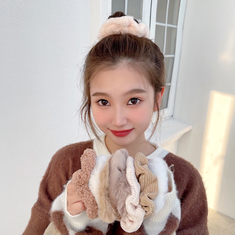 Bộ 6/7/8 Dây Cột Tóc Nhung Dễ Thương Thời Trang Thu Đông Hàn Quốc