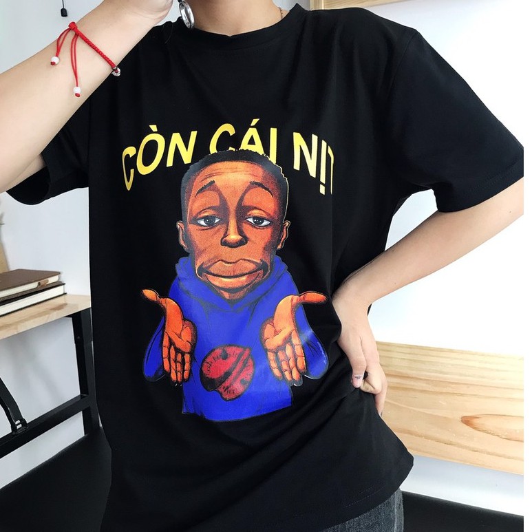 Áo phông Nam Nữ 🔅FULL SIZE🔅 Áo T shirt cổ tròn hot trend anh da đen còn cái nịt chất vải mềm mịn, thấm hút mồ hôi tốt