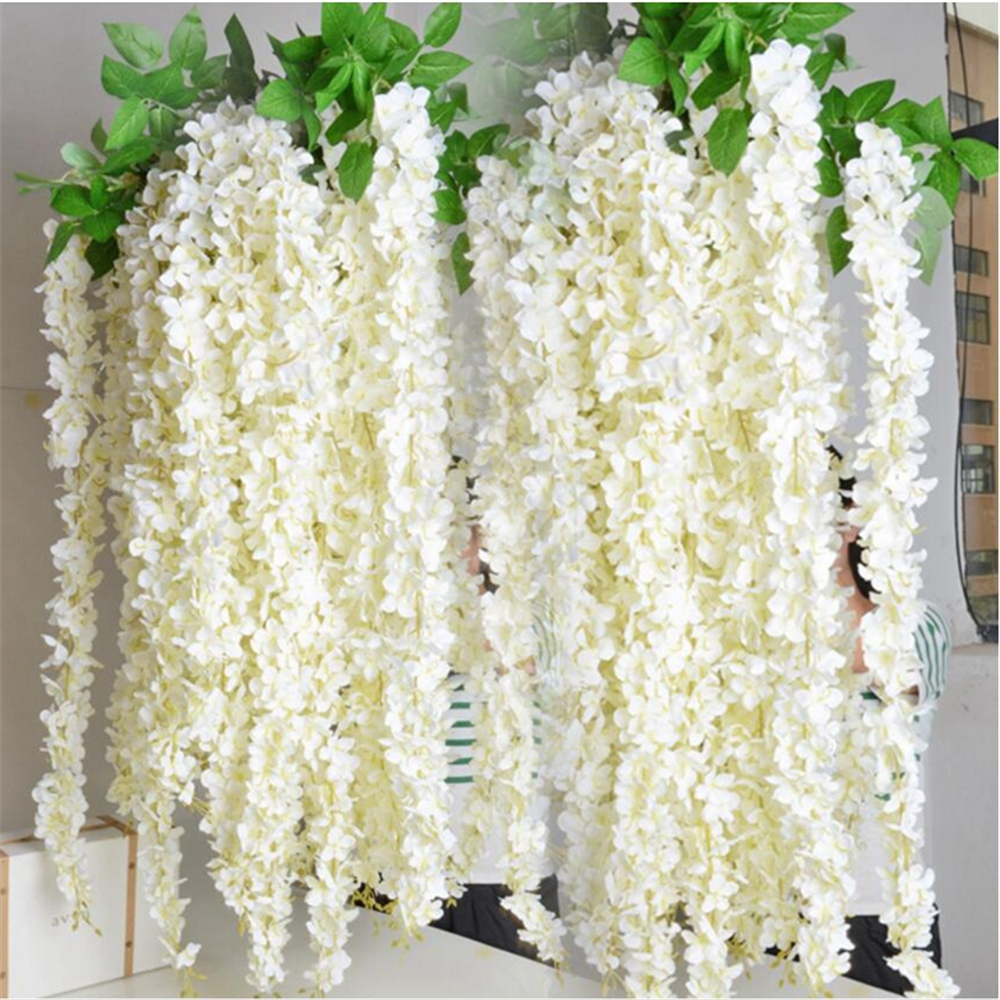 Dây Hoa Cẩm Tú Cầu Giả Bằng Lụa Dài 120cm Dùng Trang Trí