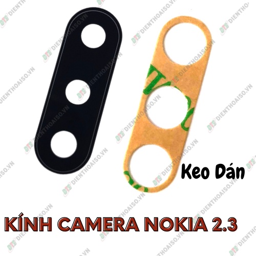 Mặt kính camera nokia 2.3 có sẵn keo dán