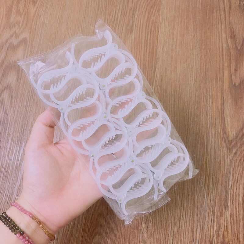 Vỉ kẹp càng cua 5 răng, 3 răng nhựa nhám,bóng