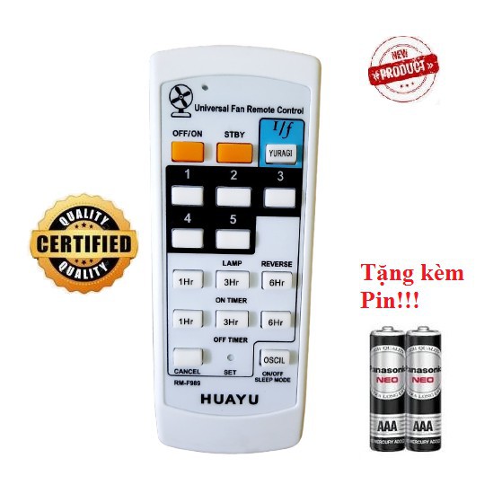 Điều khiển quạt đa năng các dòng quạt cây đứng - treo tường - trần các hãng- Hàng Tốt