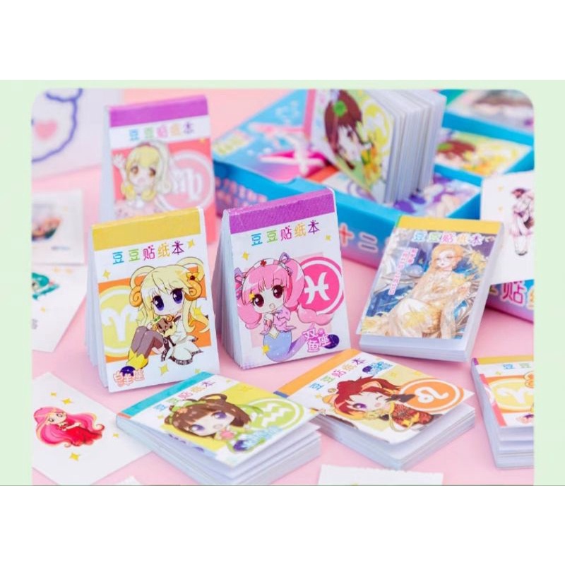 Sổ sticker  50 trang  mini siêu dễ thương, nhiều mẫu