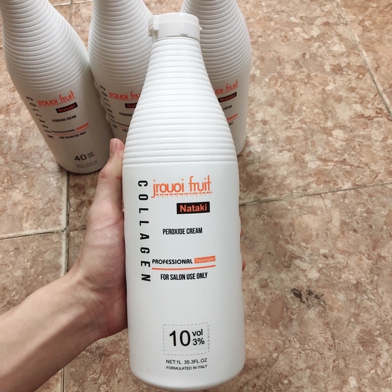 Oxy trợ nhuộm tóc giảm sót da đầu , kem trợ nhuộm Jrouoi fruit 1000ml