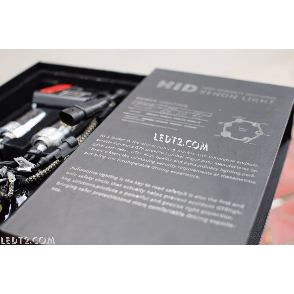 [Ledt2.com] [BH: 5 năm] Bộ Kit HID (Xenon + Ballast) GTR 180% [SL: 1 cặp]