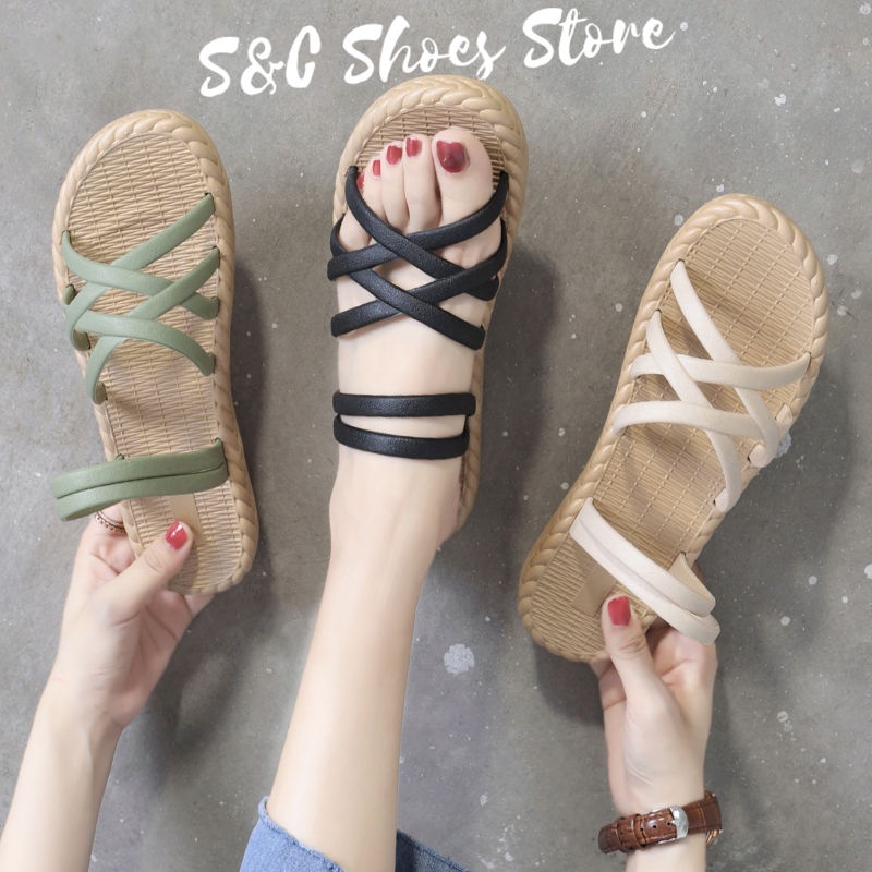 Dép Sandal Nhựa Chống Thấm Nước Thoải Mái Hai Chiều Chất Lượng Cao Thoải Mái Thời Trang Dành Cho Bạn Nữ