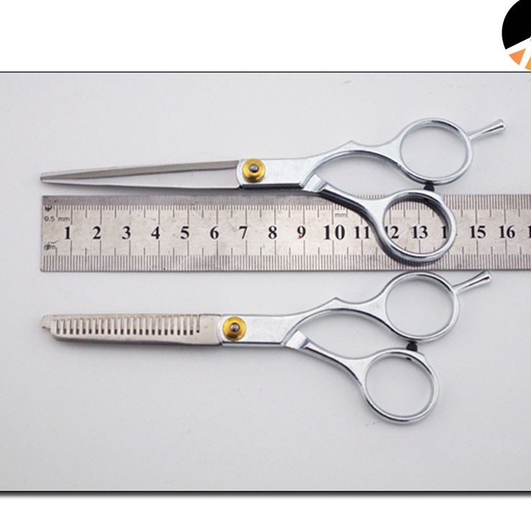 Bộ kéo cắt tỉa tóc (kéo 1 cắt, 1 tỉa) hàng loại 1, Bộ dụng cụ tạo kiểu tóc lưỡi sắc bén cao cấp FERADO