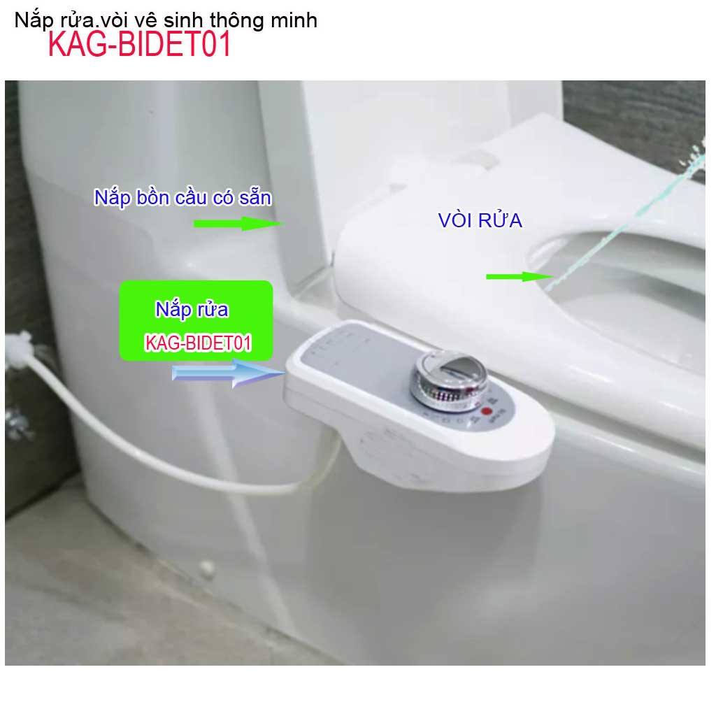 Vòi rửa vệ sinh thông minh, vòi Bao Bidet, vòi phun rửa vệ sinh KAG-BIDET01