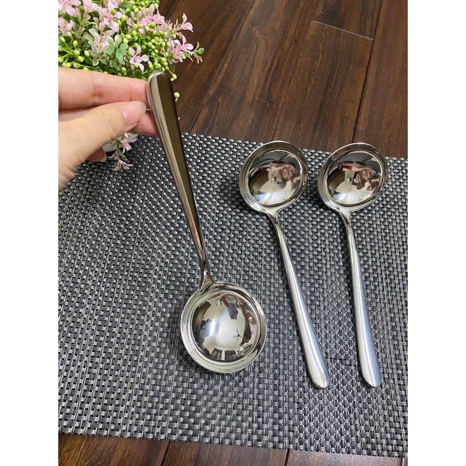 Muỗng canh inox cao cấp WMF hàng xuất Mỹ 19cm sâu lòng inox không hiên gỉ 18/10 sáng bóng
