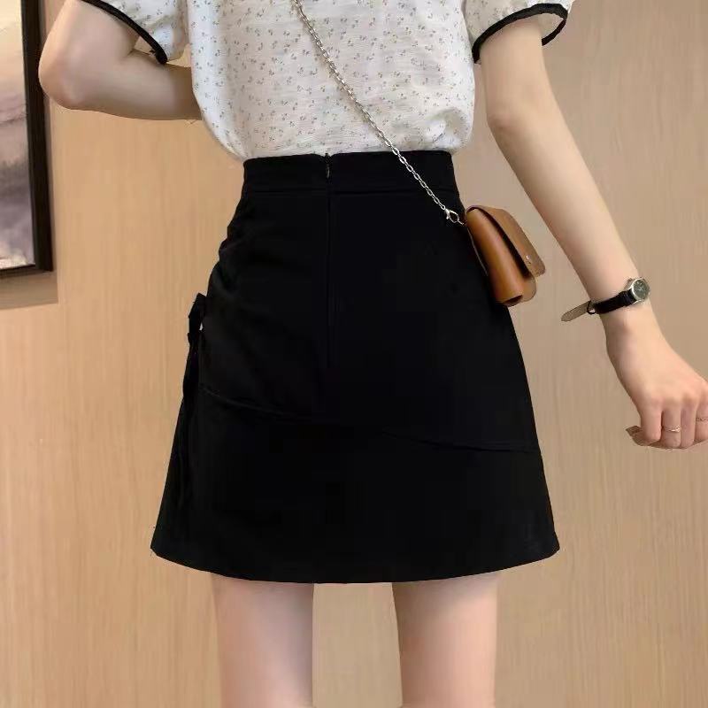 Chân Váy Chữ A Lưng Cao Màu Đen Cho Nữ váy nữ WT-DQ-07