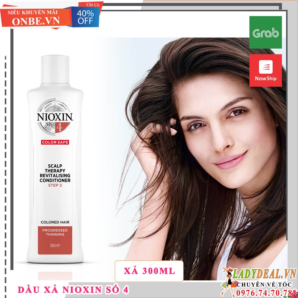 NIOXIN 4 | Dầu Xả Nioxin 4 Dành Cho Tóc Nhuộm, Thưa Mỏng Và Rụng Nhiều Scalp Conditioner Colored Hair