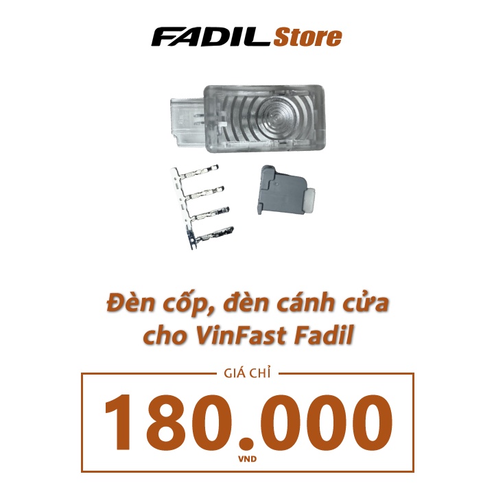 Đèn cốp xe VinFast Fadil + Giắc + 2 Cos để nối dây
