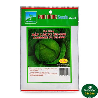 Hạt Giống Bắp Cải Xanh F1 Chịu Nhiệt 0,3Gr
