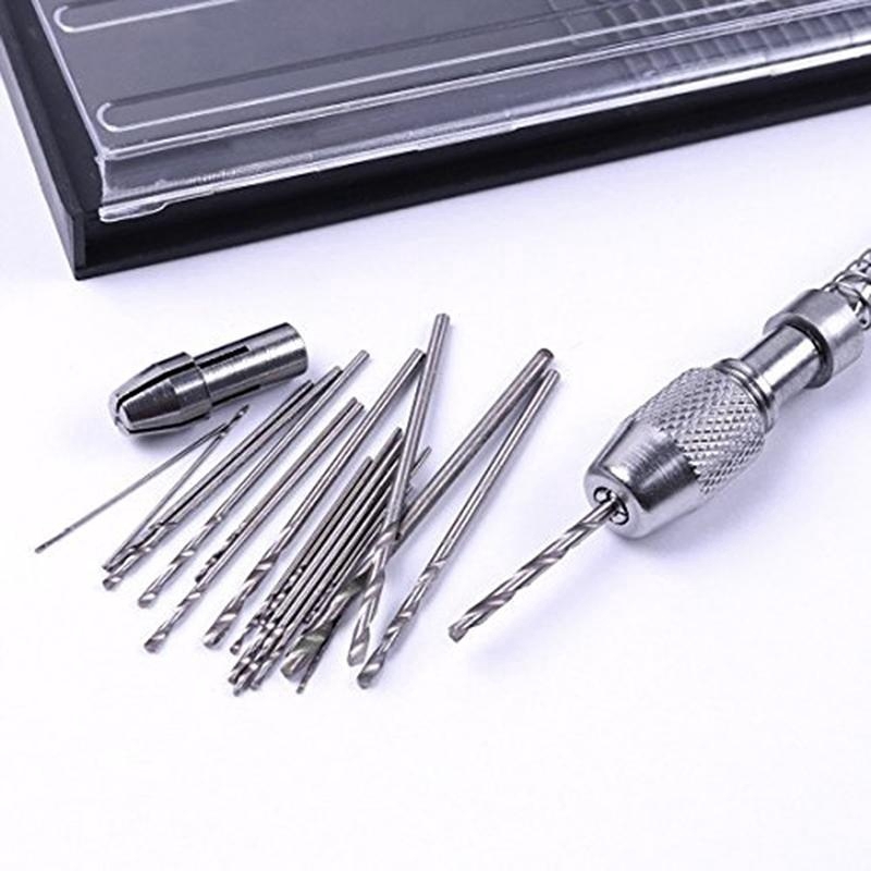 Set 20 Mũi Khoan Xoắn Mini 0.5mm - 3mm Bằng Nhôm