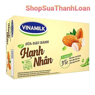 Sữa Đậu Nành Vinamilk Hạnh nhân Thùng 48 hộp