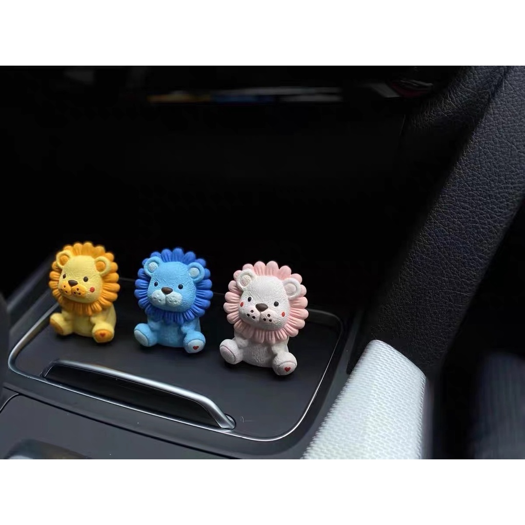 Tô tượng thạch cao sư tử 2d size nhỏ 6cm