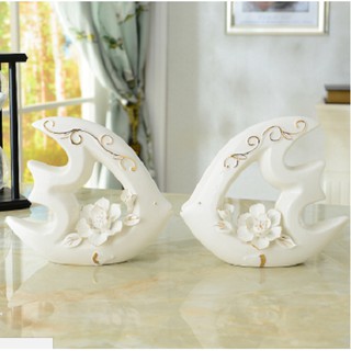 đôi cá gốm sứ