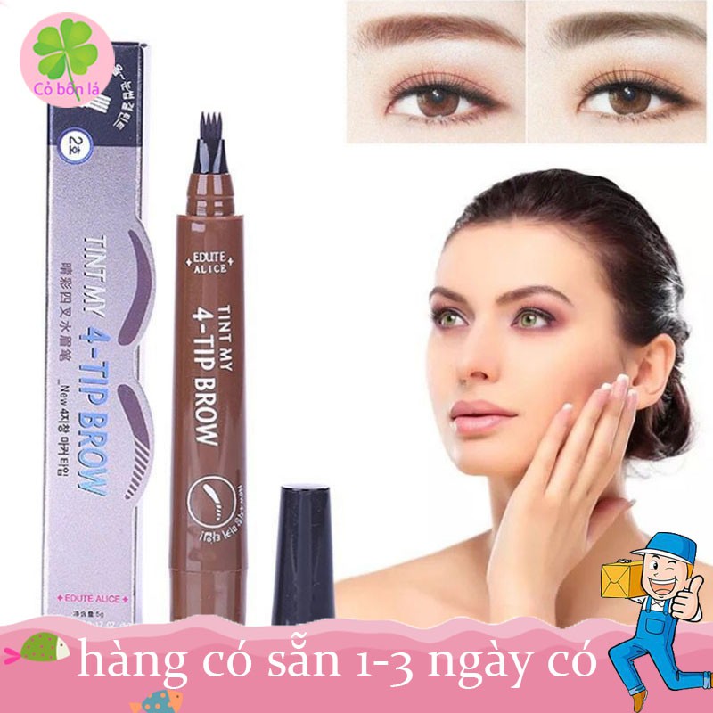 [Mua 2 giảm 4%] Bút Chì Kẻ Lông Mày Phẩy Sợi 4D Chất Lượng Cao 5 màu