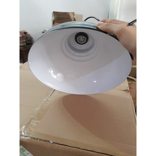 Chao đèn thả vỏ sắt đui mạ đồng
