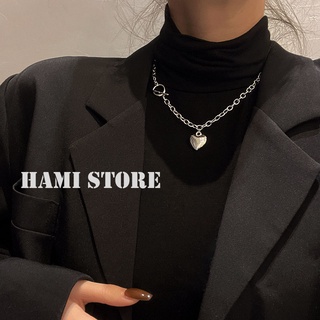 Dây chuyền nữ tình yêu - vòng cổ nữ trái tim màu bạc trẻ trung thanh lịch DC01