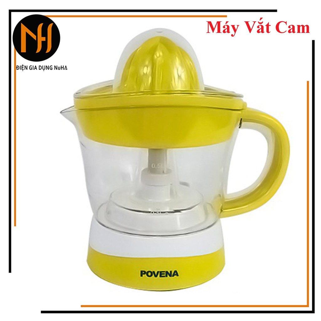 [Ảnh Thật]Máy vắt cam, vắt chanh P0ovena nhỏ gọn có 2 đầu vắt lớn và nhỏ, bảo hành 12 tháng