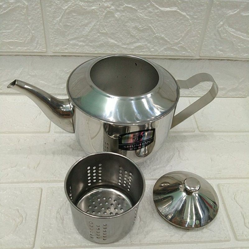 Ấm trà inox 10cm,12cm