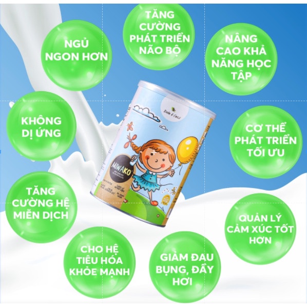 Sữa Hạt Miwako 700gr Vị Gạo - Sữa Công Thức Thực Vật Hữu Cơ Cho Bé Giúp Thúc Đẩy Nhận Thức&Kiểm Soát Cảm Xúc-Miwa Store