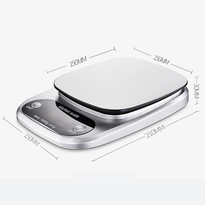 Cân tiểu ly điện tử nhà bếp mini định lượng từ 1g đến 3kg, 5kg, 10kg cân thực phẩm, làm bánh , gia vị, định lượng | BigBuy360 - bigbuy360.vn