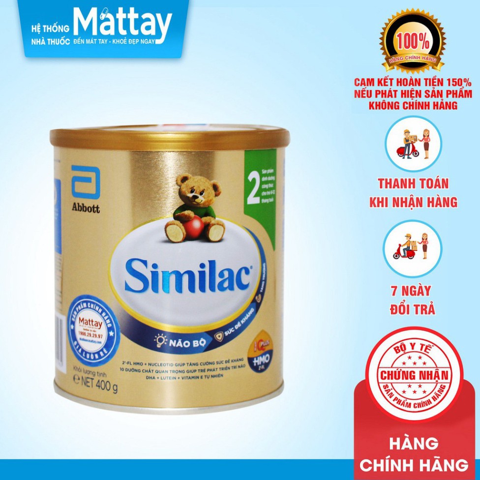 [Chính hãng] ✅  Sữa Similac Newborn 2 IQ HMO 400g