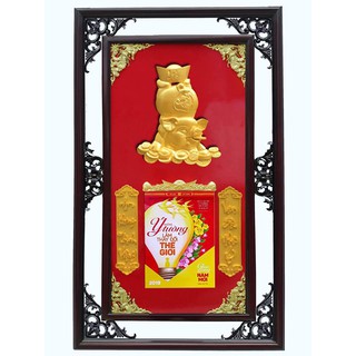 Bộ Lịch Gỗ Tết Con Heo Vàng 2019