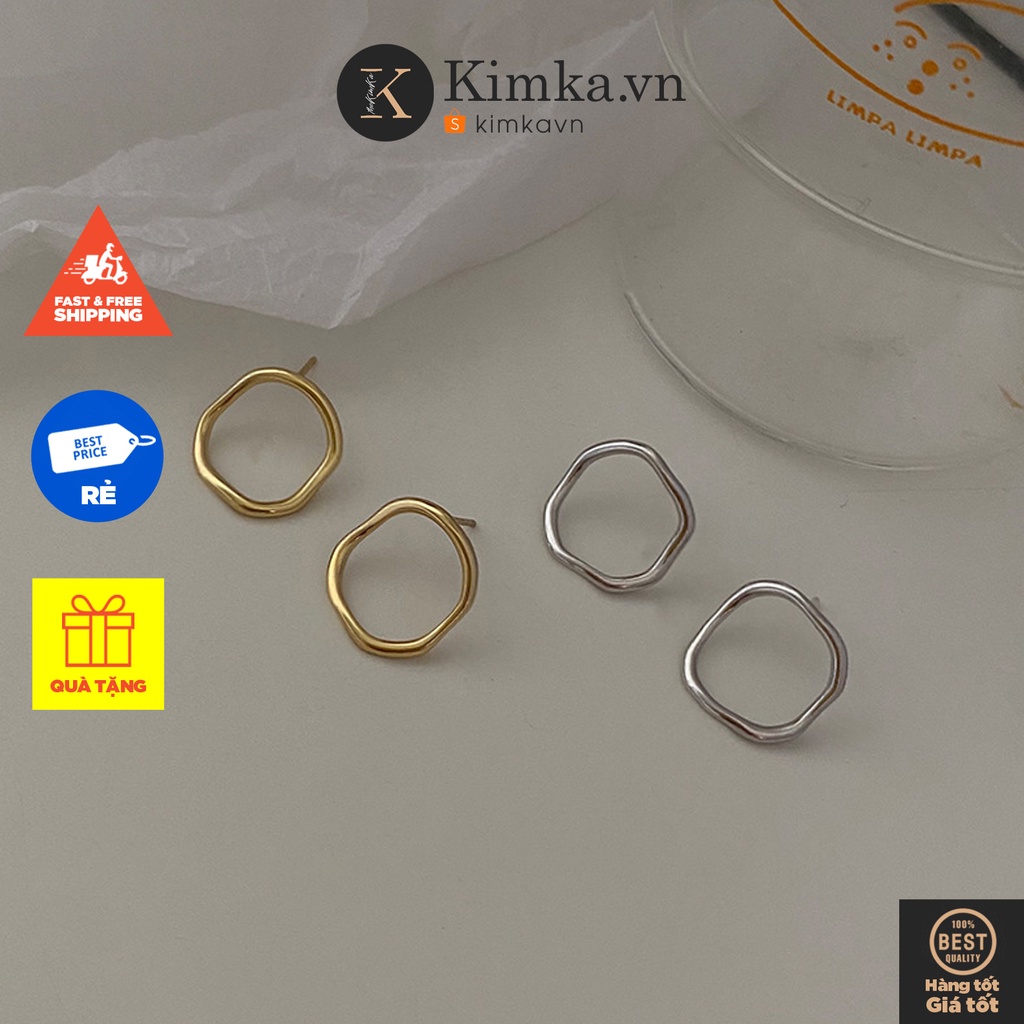 (0313) Khuyên Tai Bạc S925 Đơn Giản Nữ Tính Hàn Quốc