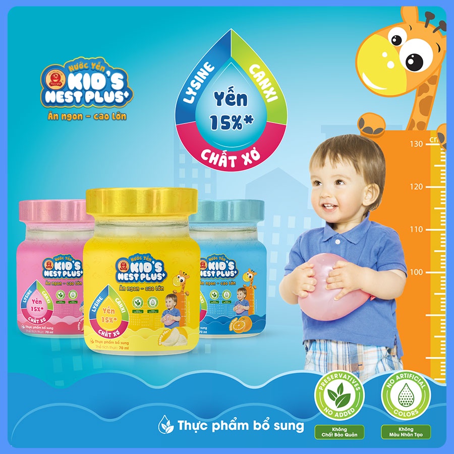 Nước yến Kids nest plus cho bé lọ 70ml - Mint ăn dặm