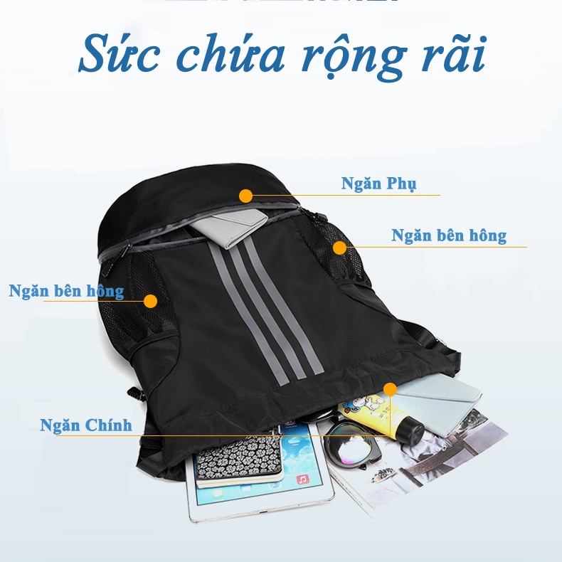 Balo Thể Thao Đá Bóng, Tập GYM, Du Lịch Đa Năng Cao Cấp Chống Thấm Nước