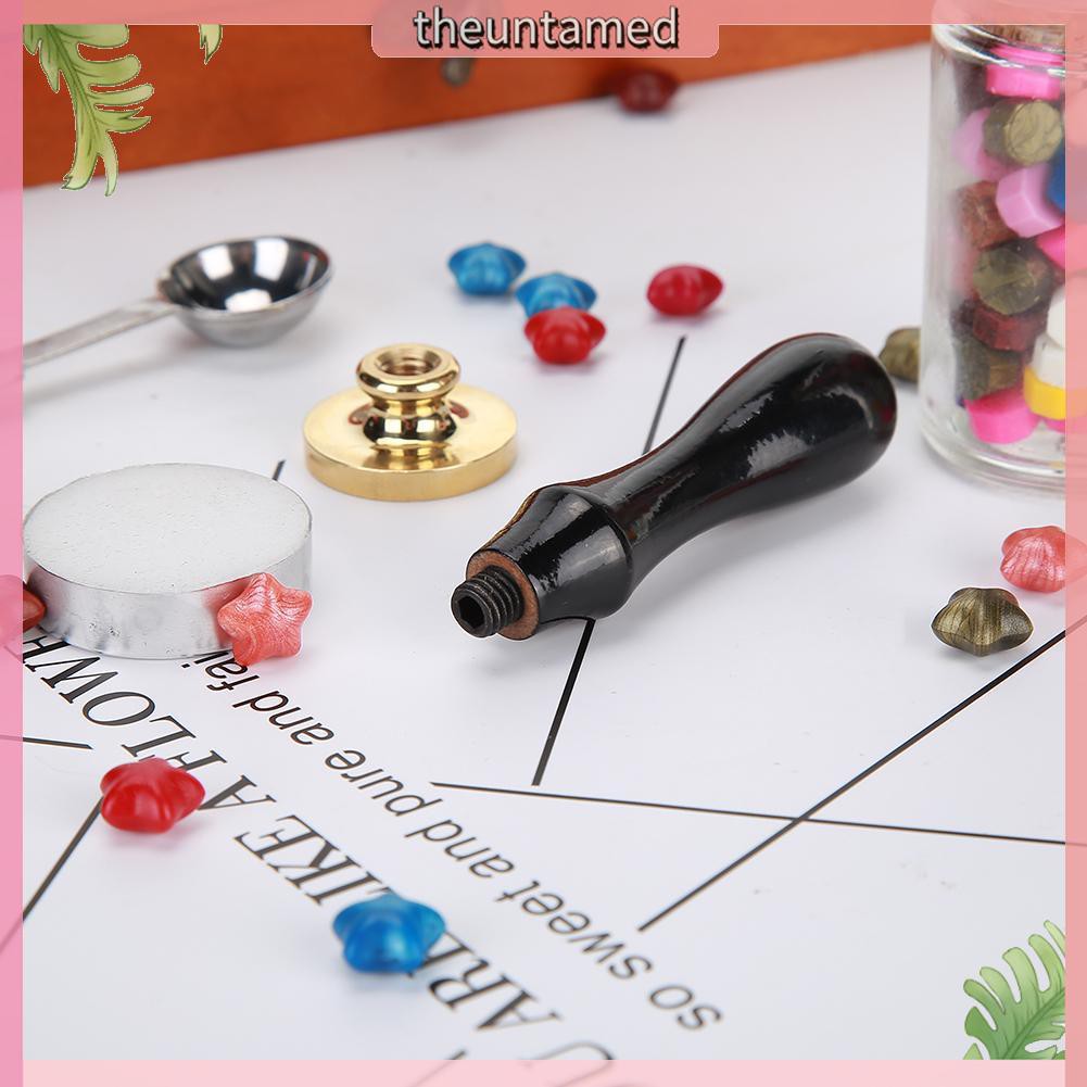 Tay cầm gỗ phong cách vintage cho con dấu