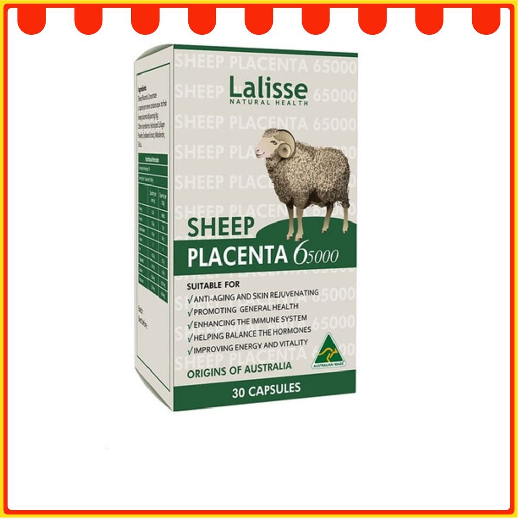 - Viên Uống Nhau Thai Cừu Của Úc Lalisse Sheep Placenta 65000- hộp 30 viên