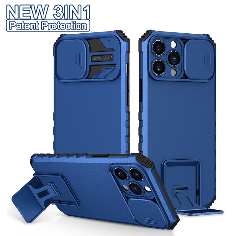 Ốp Điện Thoại Chống Sốc Có Ngăn Đựng Thẻ Cho iPhone 12 11 Pro X XR XS Max
